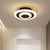 Round Corridor LED Flush Mount Light Acrylic Simplicity Flush Mount Ceiling Light Black Clearhalo 'Ceiling Lights' 'Close To Ceiling Lights' 'Close to ceiling' 'Flush mount' Lighting' 2217564