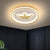Crown Bedroom Flush Ceiling Light Acrylic Contemporary LED Flush Mount Lighting with Halo Ring Gold Clearhalo 'Ceiling Lights' 'Close To Ceiling Lights' 'Close to ceiling' 'Flush mount' Lighting' 2217587