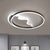 Acrylic Ring Flush Mount Lighting Minimalist Coffee LED Flush Mount Fixture for Living Room Coffee White Clearhalo 'Ceiling Lights' 'Close To Ceiling Lights' 'Close to ceiling' 'Flush mount' Lighting' 2217605