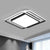 Acrylic Rhombus Flush Light Modern Style Black and White LED Flush Ceiling Light Fixture Black-White White Clearhalo 'Ceiling Lights' 'Close To Ceiling Lights' 'Close to ceiling' 'Flush mount' Lighting' 2217677