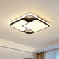 Splicing Rhombus Acrylic Flush Mount Lighting Minimalist Black LED Flush Mount Fixture Clearhalo 'Ceiling Lights' 'Close To Ceiling Lights' 'Close to ceiling' 'Flush mount' Lighting' 2217681