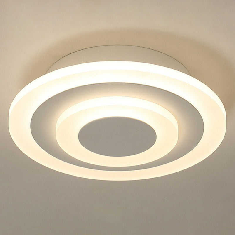 Geometric Corridor Flush Light Acrylic Modern Style LED Flush Ceiling Light Fixture Clearhalo 'Ceiling Lights' 'Close To Ceiling Lights' 'Close to ceiling' 'Flush mount' Lighting' 2217738