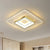 Geometrical LED Flush Mount Light Simplicity Acrylic Living Room Flush Mount Ceiling Light in Gold