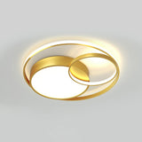 Gold Geometrical LED Flush Mount Modern Acrylic Flushmount Ceiling Light for Living Room Clearhalo 'Ceiling Lights' 'Close To Ceiling Lights' 'Close to ceiling' 'Flush mount' Lighting' 2217802