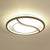Geometric Living Room LED Flush Mount Acrylic Modern Flushmount Ceiling Light in Coffee Coffee Round Clearhalo 'Ceiling Lights' 'Close To Ceiling Lights' 'Close to ceiling' 'Flush mount' Lighting' 2217811
