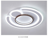 Nordic Geometrical LED Flush Mount Acrylic Living Room Flushmount Ceiling Light in Coffee Coffee 24.5" White Clearhalo 'Ceiling Lights' 'Close To Ceiling Lights' 'Close to ceiling' 'Flush mount' Lighting' 2217842