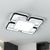 Ultra-Thin Acrylic LED Flush Mount Light Simplicity Black Flush Mount Ceiling Light for Living Room Black 19.5" Clearhalo 'Ceiling Lights' 'Close To Ceiling Lights' 'Close to ceiling' 'Flush mount' Lighting' 2217910