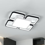 Ultra-Thin Acrylic LED Flush Mount Light Simplicity Black Flush Mount Ceiling Light for Living Room Black 19.5" Clearhalo 'Ceiling Lights' 'Close To Ceiling Lights' 'Close to ceiling' 'Flush mount' Lighting' 2217910