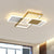 Splicing Rectangle LED Flush Mount Light Simplicity Acrylic Living Room Flush Mount Ceiling Light Gold Clearhalo 'Ceiling Lights' 'Close To Ceiling Lights' 'Close to ceiling' 'Flush mount' Lighting' 2217944