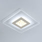 Square Flush Light Modern Style Acrylic Clear LED Flush Ceiling Light Fixture for Bedroom Clear 2 Color Clearhalo 'Ceiling Lights' 'Close To Ceiling Lights' 'Close to ceiling' 'Flush mount' Lighting' 2217966