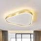Acrylic Triangular LED Flush Mount Light Simplicity Gold Flush Mount Ceiling Light Clearhalo 'Ceiling Lights' 'Close To Ceiling Lights' 'Close to ceiling' 'Flush mount' Lighting' 2217988