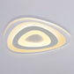 Simplicity Ultra-Thin Triangular LED Flush Mount Light Acrylic Living Room Flush Mount Ceiling Light in White White Warm Clearhalo 'Ceiling Lights' 'Close To Ceiling Lights' 'Close to ceiling' 'Flush mount' Lighting' 2218020