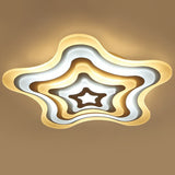 Ultra-Thin Starfish Acrylic LED Flush Mount Modern White Flushmount Ceiling Light for Living Room White Clearhalo 'Ceiling Lights' 'Close To Ceiling Lights' 'Close to ceiling' 'Flush mount' Lighting' 2218035