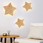 Star Shaped LED Wall Lighting Ideas Contemporary Wood Living Room Sconce Light Fixture Clearhalo 'Modern wall lights' 'Modern' 'Wall Lamps & Sconces' 'Wall Lights' Lighting' 2218184