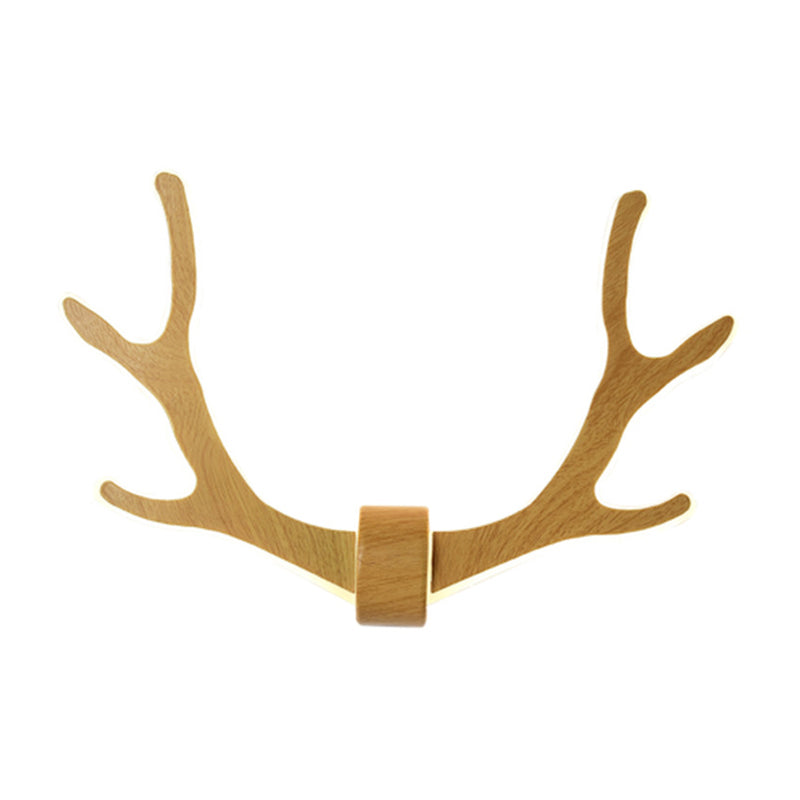 Wooden Antler Wall Sconce Lamp Nordic Style LED Wall Lighting Fixture for Corridor Clearhalo 'Modern wall lights' 'Modern' 'Wall Lamps & Sconces' 'Wall Lights' Lighting' 2218192
