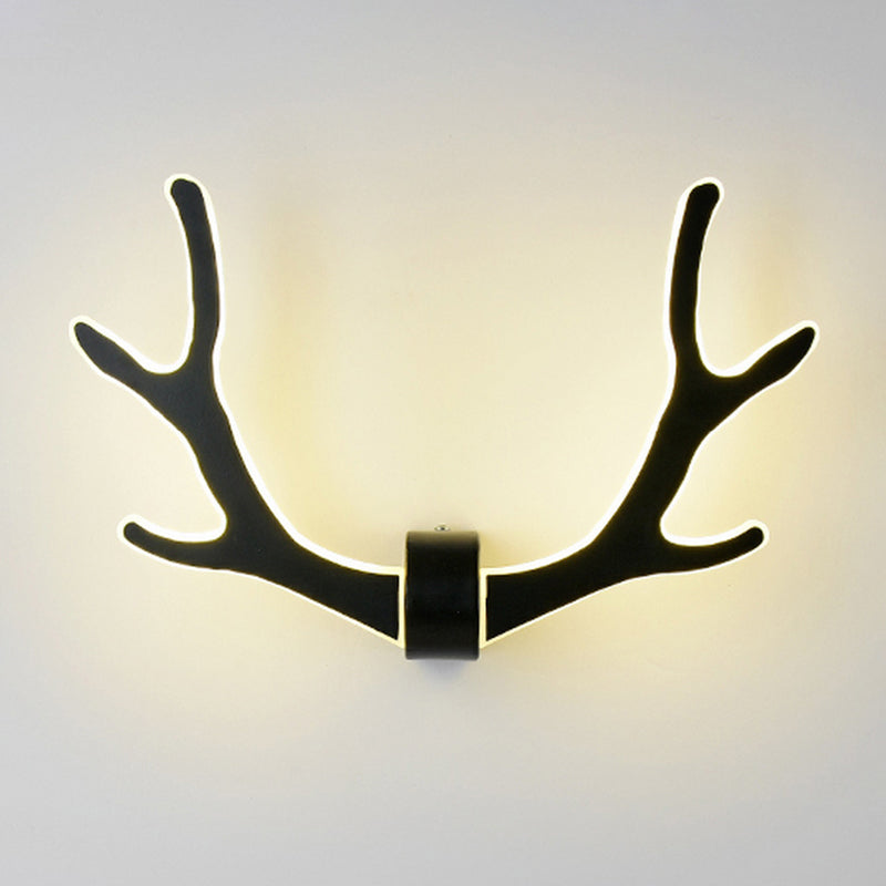 Wooden Antler Wall Sconce Lamp Nordic Style LED Wall Lighting Fixture for Corridor Clearhalo 'Modern wall lights' 'Modern' 'Wall Lamps & Sconces' 'Wall Lights' Lighting' 2218193