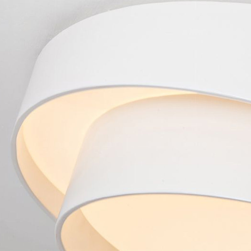Circular Bedroom LED Flush Mount Acrylic Contemporary Flushmount Ceiling Light in White Clearhalo 'Ceiling Lights' 'Close To Ceiling Lights' 'Close to ceiling' 'Flush mount' Lighting' 2218251