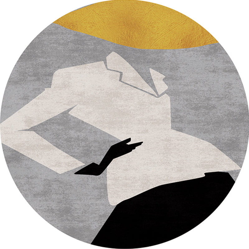 Multi-Colored Artistic Print Rug Polypropylene Southwestern Carpet Anti-Slip Backing Easy Care Rug for Room Grey Clearhalo 'Area Rug' 'Rug' 2218268