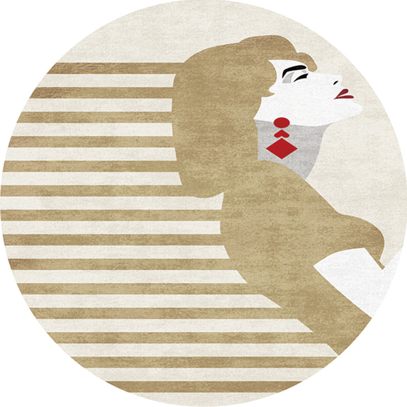 Multi-Colored Artistic Print Rug Polypropylene Southwestern Carpet Anti-Slip Backing Easy Care Rug for Room Brown Clearhalo 'Area Rug' 'Rug' 2218271