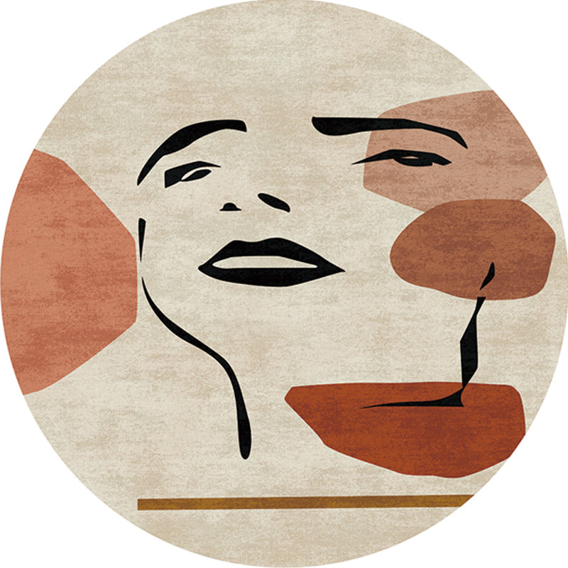 Multi-Colored Artistic Print Rug Polypropylene Southwestern Carpet Anti-Slip Backing Easy Care Rug for Room Beige Clearhalo 'Area Rug' 'Rug' 2218278