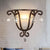 Rust Urn Shaped Wall Sconce Lamp Antique Style 1 Light Frosted Handblown Glass Sconce Lighting for Living Room Rust Clearhalo 'Cast Iron' 'Glass' 'Industrial' 'Modern wall lights' 'Modern' 'Tiffany' 'Traditional wall lights' 'Wall Lamps & Sconces' 'Wall Lights' Lighting' 222032