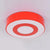 Kids Concentric Circle Flush Mount Light Acrylic Bright-Colored Ceiling Light for Kindergarten Red Clearhalo 'Ceiling Lights' 'Close To Ceiling Lights' 'Close to ceiling' 'Flush mount' Lighting' 22233