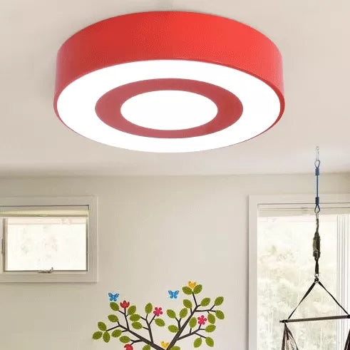 Kids Concentric Circle Flush Mount Light Acrylic Bright-Colored Ceiling Light for Kindergarten Clearhalo 'Ceiling Lights' 'Close To Ceiling Lights' 'Close to ceiling' 'Flush mount' Lighting' 22234