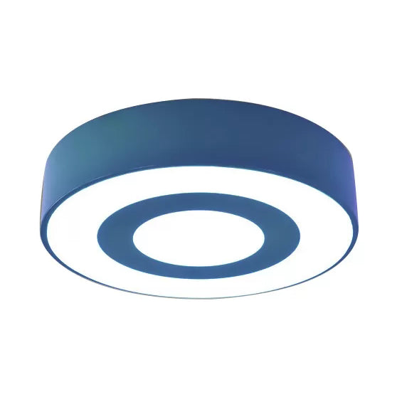 Kids Concentric Circle Flush Mount Light Acrylic Bright-Colored Ceiling Light for Kindergarten Blue Clearhalo 'Ceiling Lights' 'Close To Ceiling Lights' 'Close to ceiling' 'Flush mount' Lighting' 22235