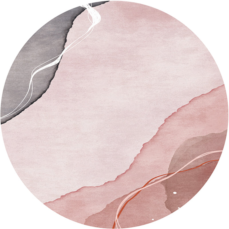 Creative Bedroom Rug Multi-Color Colorblocked Carpet Polypropylene Washable Pet Friendly Anti-Slip Rug Nude Pink Clearhalo 'Area Rug' 'Rug' 2225101