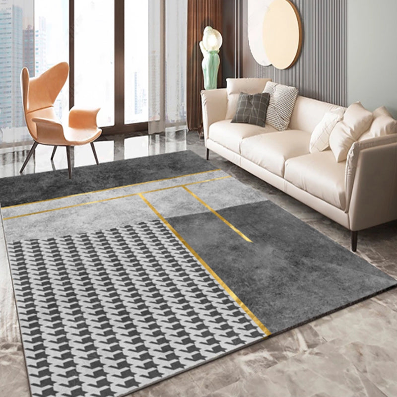 Multi-Colored Living Room Rug Casual Geometric Print Indoor Rug Polypropylene Pet Friendly Washable Carpet Clearhalo 'Area Rug' 'Rug' 2225227