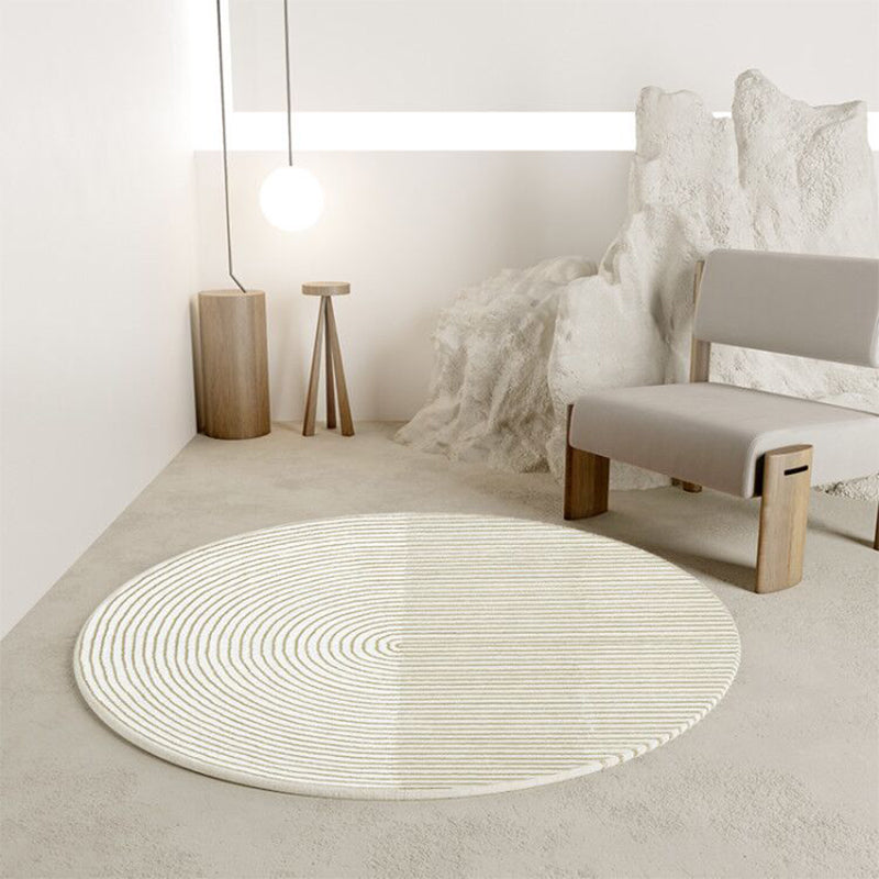 Simple Stripe Patterned Rug Multi Color Cotton Blend Carpet Pet ...