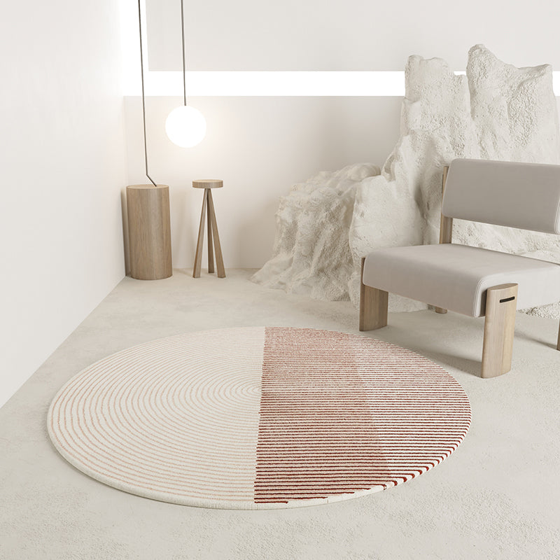 Simplistic Rugs Simple Stripe Patterned Rug Multi Color Cotton Blend Carpet Pet ...