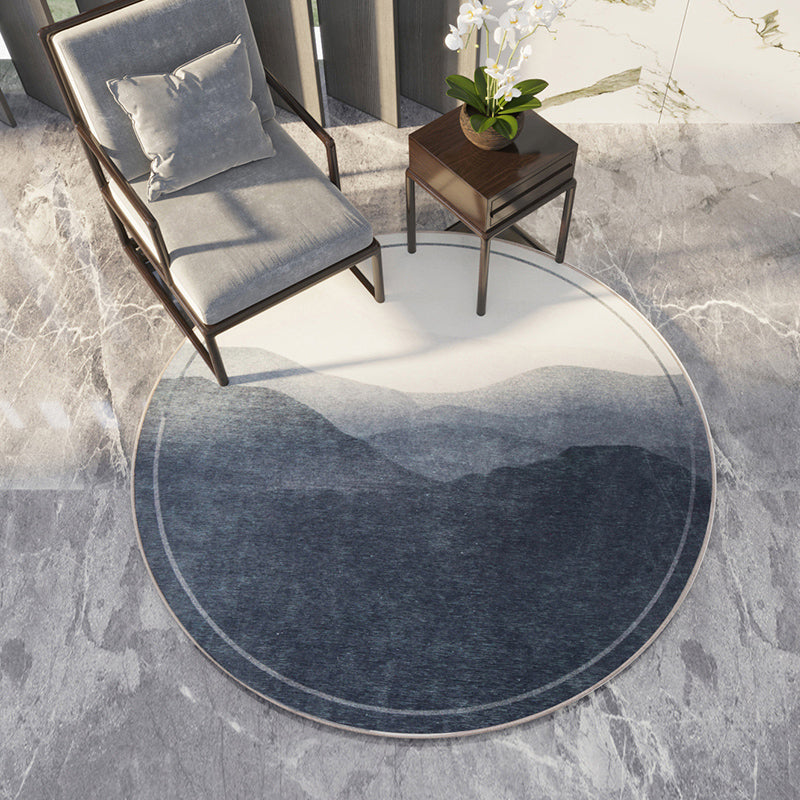 Multi-Color Living Room Rug Casual Color Block Indoor Rug Cotton Blend Anti-Slip Backing Machine Washable Rug Dark Gray Clearhalo 'Area Rug' 'Rug' 2225256