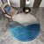 Multi-Color Living Room Rug Casual Color Block Indoor Rug Cotton Blend Anti-Slip Backing Machine Washable Rug Blue Clearhalo 'Area Rug' 'Rug' 2225260