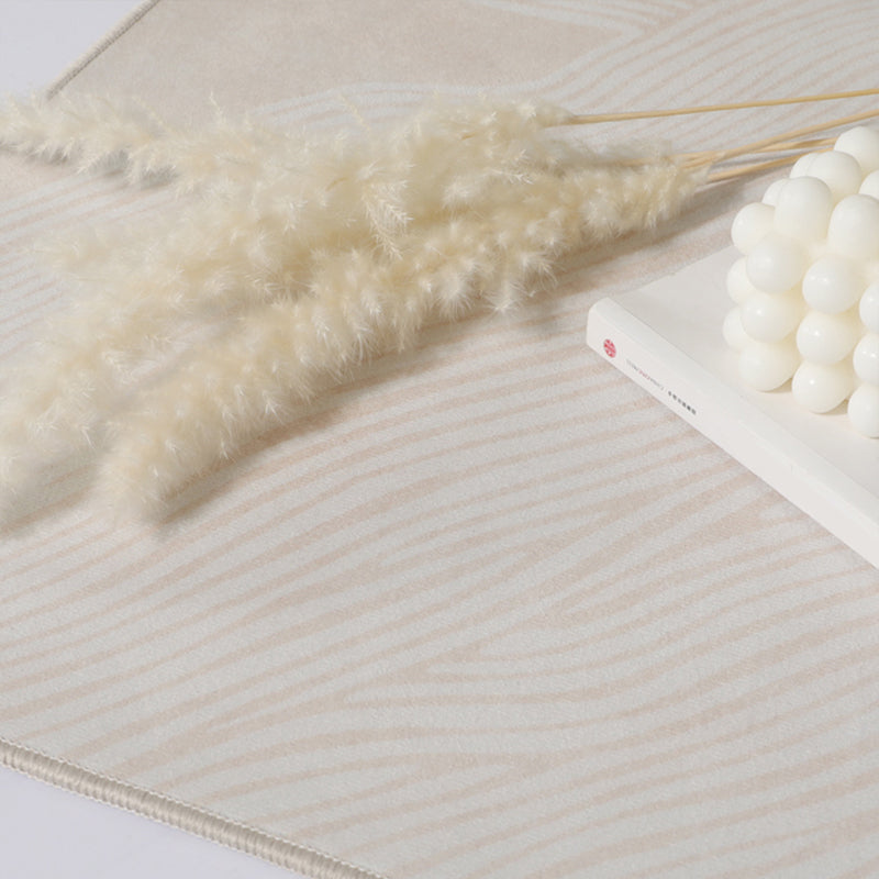 Modern Home Decoration Rug Beige Abstract Printed Area Carpet Cotton Blend Non-Slip Machine Washable Rug Clearhalo 'Area Rug' 'Rug' 2225272