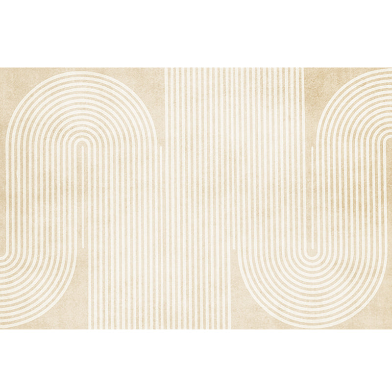 Modern Home Decoration Rug Beige Abstract Printed Area Carpet Cotton Blend Non-Slip Machine Washable Rug Beige Design 6 Clearhalo 'Area Rug' 'Rug' 2225273