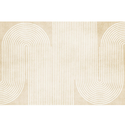 Modern Home Decoration Rug Beige Abstract Printed Area Carpet Cotton Blend Non-Slip Machine Washable Rug Beige Design 6 Clearhalo 'Area Rug' 'Rug' 2225273