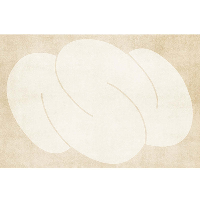 Modern Home Decoration Rug Beige Abstract Printed Area Carpet Cotton Blend Non-Slip Machine Washable Rug Beige Design 5 Clearhalo 'Area Rug' 'Rug' 2225275