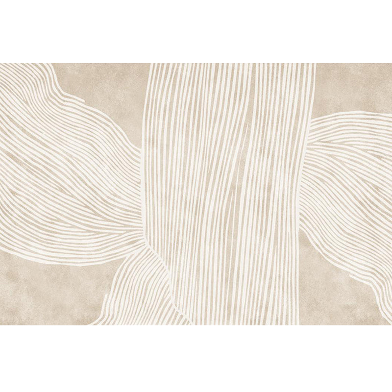 Creative Decoration Rug Apricot Abstract Printed Area Carpet Polypropylene Non-Slip Backing Pet Friendly Rug Apricot Design 2 Clearhalo 'Area Rug' 'Rug' 2225299