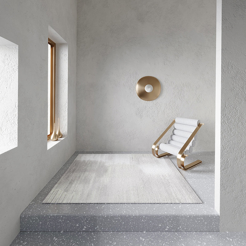 Simple Light Gray Luxury Rug Cotton Blend Abstract Print Area Carpet Pet Friendly Stain-Resistant Rug for Home Light Gray Clearhalo 'Area Rug' 'Rug' 2225314