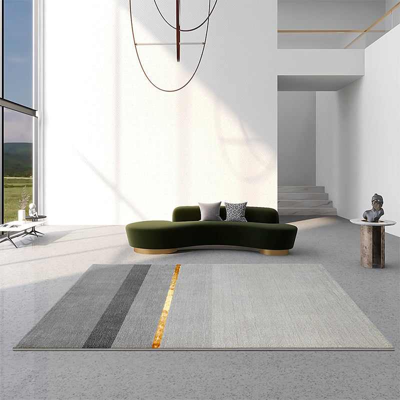 Gray Home Decor Rug Novelty Abstract Pattern Carpet Cotton Blend Pet Friendly Anti-Slip Area Rug Grey Design 8 Clearhalo 'Area Rug' 'Rug' 2225335
