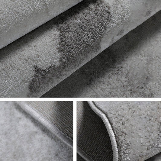 Gray Home Decor Rug Novelty Abstract Pattern Carpet Cotton Blend Pet Friendly Anti-Slip Area Rug Clearhalo 'Area Rug' 'Rug' 2225343