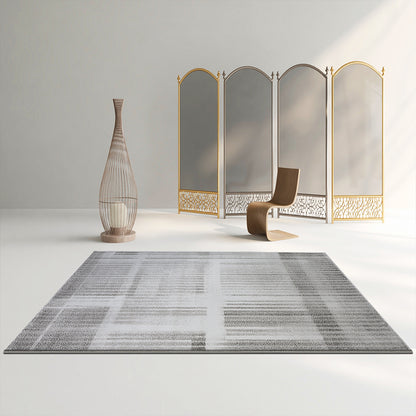 Gray Home Decor Rug Novelty Abstract Pattern Carpet Cotton Blend Pet Friendly Anti-Slip Area Rug Grey Design 4 Clearhalo 'Area Rug' 'Rug' 2225344