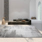 Designer Bedroom Rug Gray Abstract Printed Indoor Rug Cotton Blend Washable Anti-Slip Backing Area Carpet Grey Design 3 Clearhalo 'Area Rug' 'Rug' 2225351
