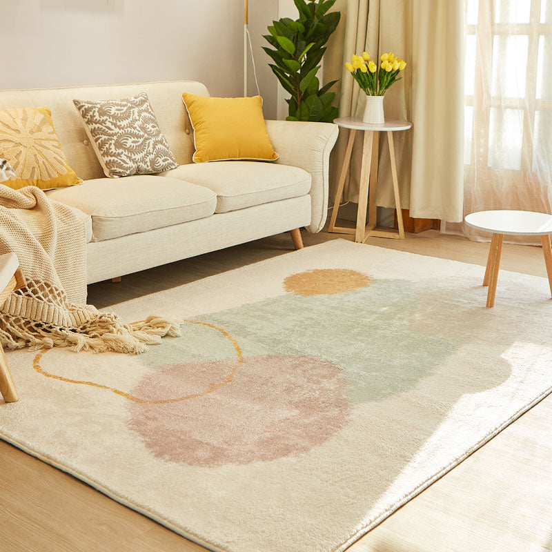 Cute Living Room Rug Multi-Color Colorblock Indoor Rug Cotton Blend Anti-Slip Easy Care Carpet Green Clearhalo 'Area Rug' 'Rug' 2225378