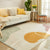 Cute Living Room Rug Multi-Color Colorblock Indoor Rug Cotton Blend Anti-Slip Easy Care Carpet Light Yellow Clearhalo 'Area Rug' 'Rug' 2225380
