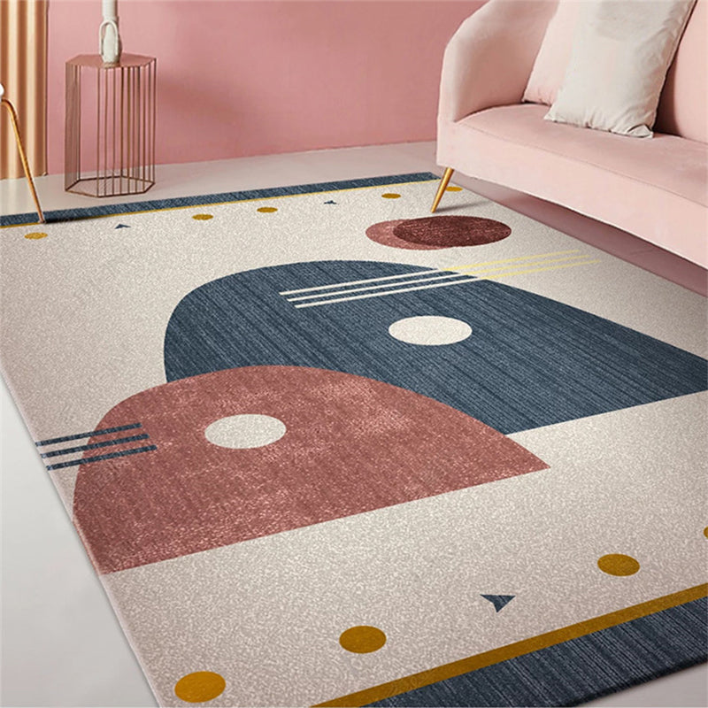 Western Home Decor Rug Multi-Color Colorblocked Area Carpet Synthetics Pet Friendly Anti-Slip Rug Dark Blue Clearhalo 'Area Rug' 'Rug' 2225403