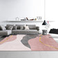 Multi Colored Western Rug Polypropylene Color Block Print Area Carpet Anti-Slip Backing Washable Rug for Bedroom Pink Clearhalo 'Area Rug' 'Rug' 2225435