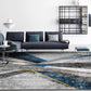 Multi Colored Western Rug Polypropylene Color Block Print Area Carpet Anti-Slip Backing Washable Rug for Bedroom Clearhalo 'Area Rug' 'Rug' 2225441