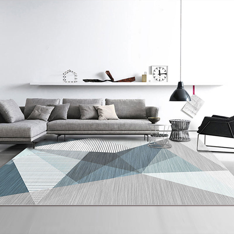 Multi Colored Western Rug Polypropylene Color Block Print Area Carpet Anti-Slip Backing Washable Rug for Bedroom Clearhalo 'Area Rug' 'Rug' 2225447